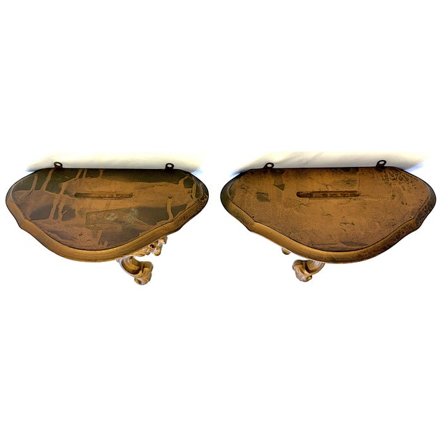 Mid 20th Century Syroco Wood Wall Brackets- A Pair For Sale In West Palm - Image 6 of 14