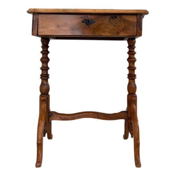 Biedermeier Sewing Table in Spruce For Sale