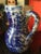 1990s Americana Ceramic Blue and White Pitcher For Sale - Image 4 of 6