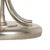 Hand Finished Silver Leaf Lamp With Gracefully Curved Body And Detailed Palm Leaves. Clean with a dry cloth