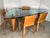 1 Cassina Isao Hosoe Oskar 705 Scalene Triangular Glass Top With 4 Mario Bellini Leather Chairs For Sale - Image 12 of 12