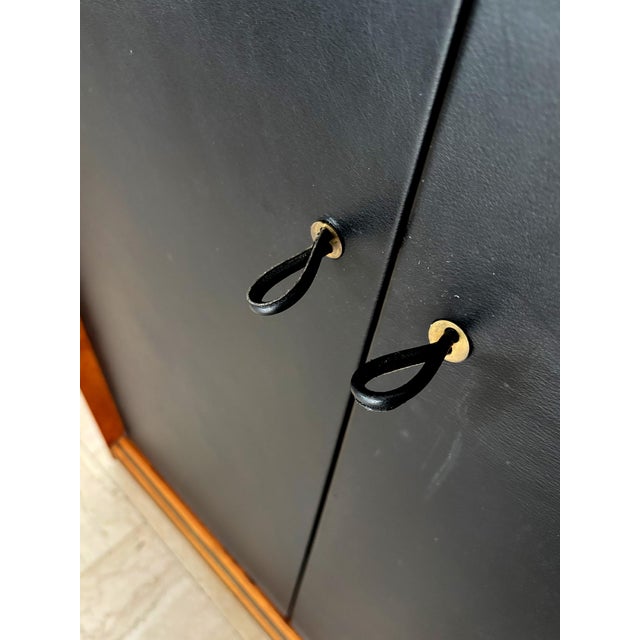 Wooden and Leather Wardrobes by Afra & Tobia Scarpa for Maxalto, Italy, 1970s, Set of 2 For Sale - Image 16 of 18