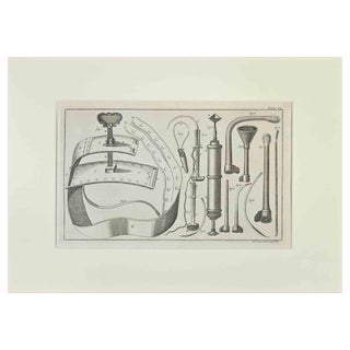Lorenz Heister, Surgical Instruments, Etching, 1750 For Sale