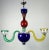 Large Italian Multicolored Murano Glass Chandelier For Sale - Image 3 of 5