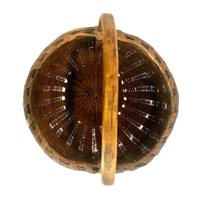 Late 19th Century Antique American Gathering Basket For Sale - Image 5 of 6
