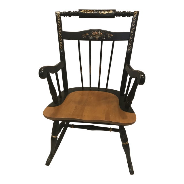 1960s Oak Hill Child’s Rocking Chair Chairish