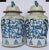 Large Chinoiserie Blue and White Scroll and Leaf Ginger Jars, a Pair For Sale In Houston - Image 6 of 6
