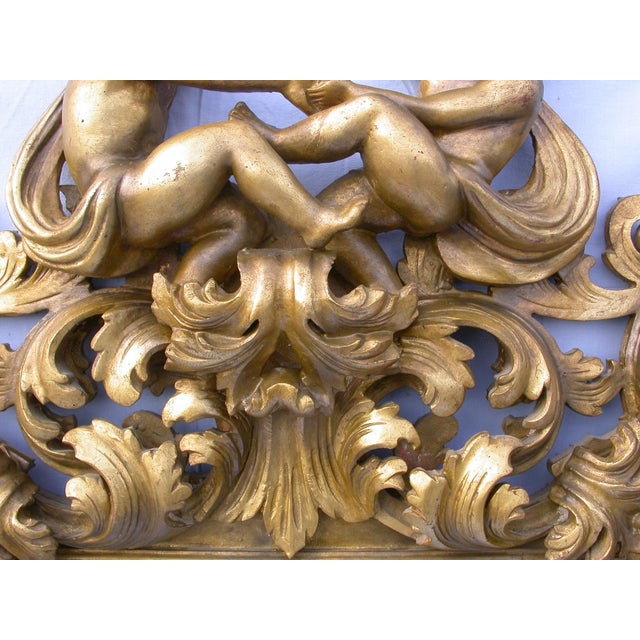 Gilded Mirror with Cherubs, 1890s For Sale - Image 14 of 15