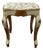 Mid 20th Century Franco Tacchi Italian Florentine Painted and Partial Gilt Low Side Table For Sale