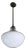 Obsolete lighting opaline glass pendant For Sale