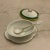Traditional Vintage Richard Ginori Palermo Green Discontinued Small Lidded Condiment Dish With Serving Spoon For Sale - Image 3 of 7