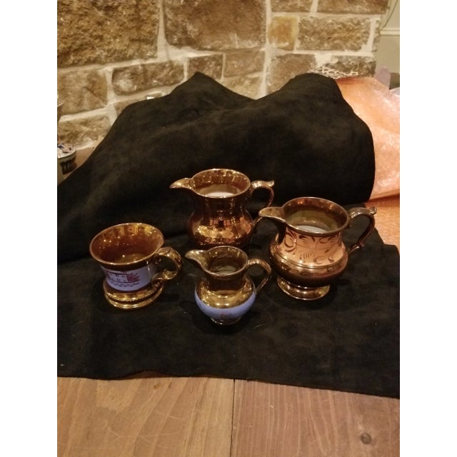 Antique Copper Lustre Collection For Sale - Image 9 of 10
