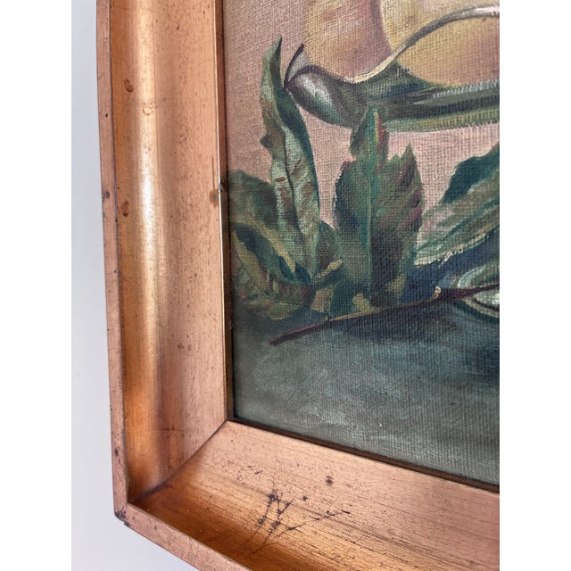 Antique Original Still Life Oil Painting, Fruit Kitchen Art For Sale - Image 9 of 14