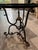 Vintage French Style Wrought Iron Accent Table With Round Glass Top For Sale - Image 4 of 10