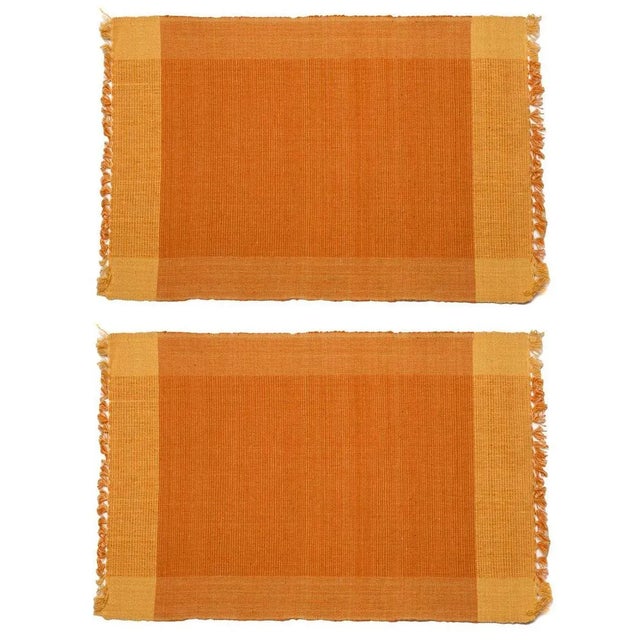 TwoTone Placemats Ocher & Yellow A Pair Chairish