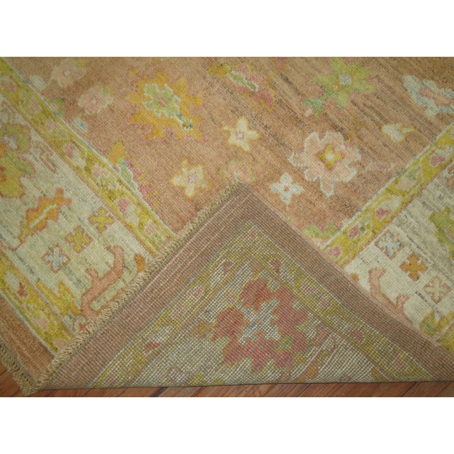 Textile Late 20th Century Colorful Oushak - 8'4" x 11'4" For Sale - Image 7 of 10