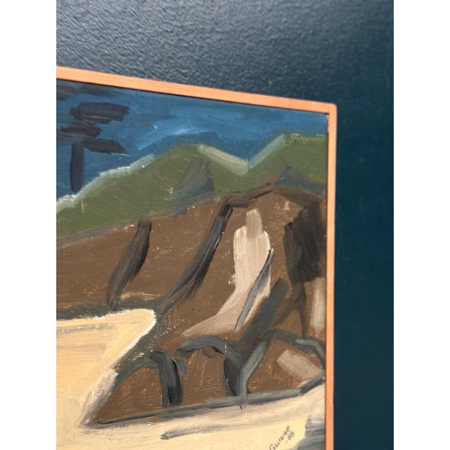 Gunne, Landscape, 1968, Oil Painting on Canvas, Framed For Sale - Image 7 of 18