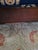 Early 19th Century English Regency "Méridienne" Polished Mahogany Reupholstered in Blue & Gold Damask For Sale - Image 10 of 11