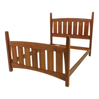 Stickley Mission Cherry Harvey Ellis Queen Size Bed For Sale