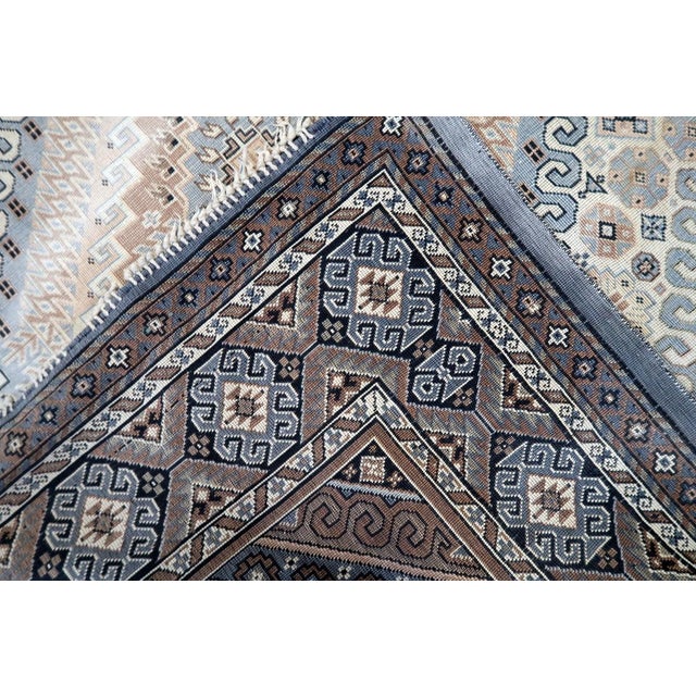 1950s 1950s, Vintage Caucasian Shirvan Kilim 4.5' X 5.2' For Sale - Image 5 of 14