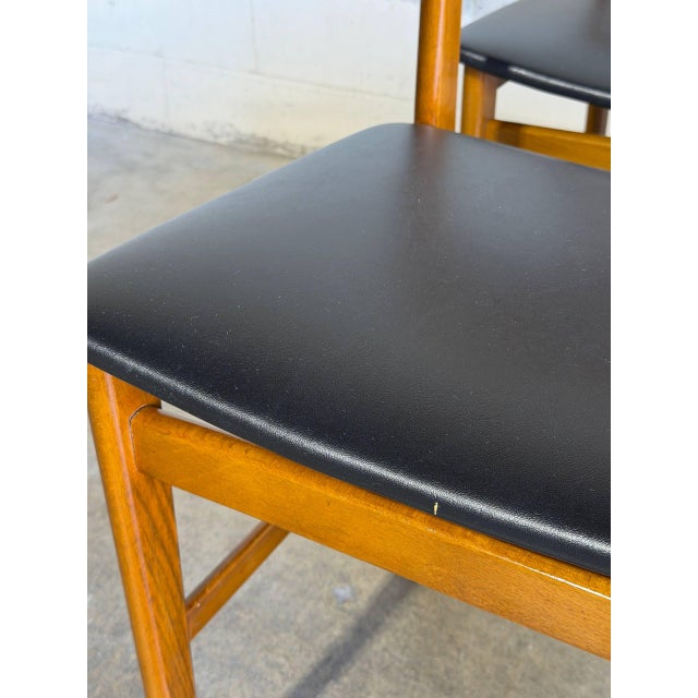 Teak Dining Chairs Set of 6 Danish Mid-Century Modern Vintage For Sale - Image 4 of 12