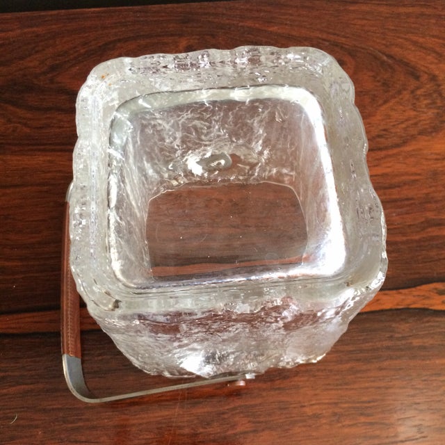 MidCentury Frosted Glass Ice Bucket Chairish