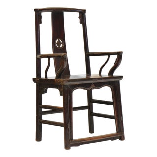 Late 19th Century Chinese Open Armchair For Sale