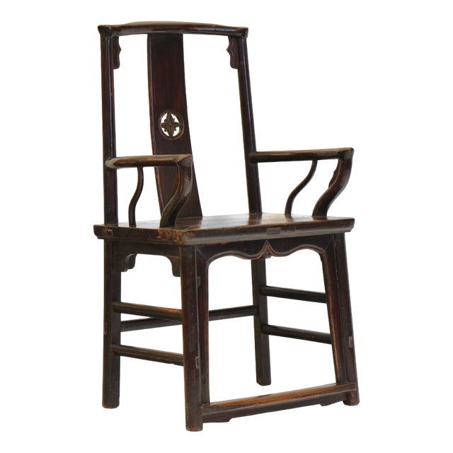 Late 19th Century Chinese Open Armchair For Sale