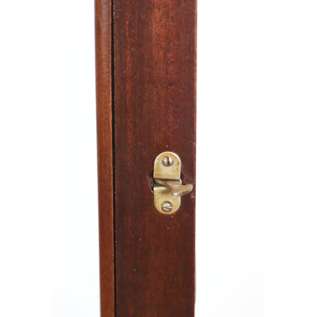 Mid 20th Century Vintage Mahogany Dark Stained Medical Display Cabinet-Unmarked For Sale - Image 5 of 12