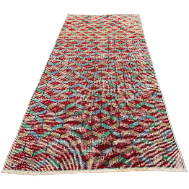 Contemporary Zeki Muren Vintage Turkish Sivas Rug, 02'02 X 07'04 For Sale - Image 3 of 10