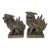 19th Century Chinese Foo Dogs Gilt Bronze Lions Bookends- A Pair For Sale