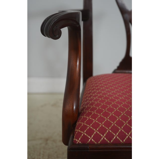 Brown Stickley Set of 8 Mahogany Dining Chairs For Sale - Image 8 of 18