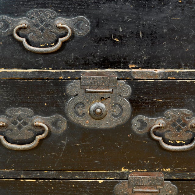 Japanese Tansu Chest of Drawers, 1870 For Sale - Image 11 of 14
