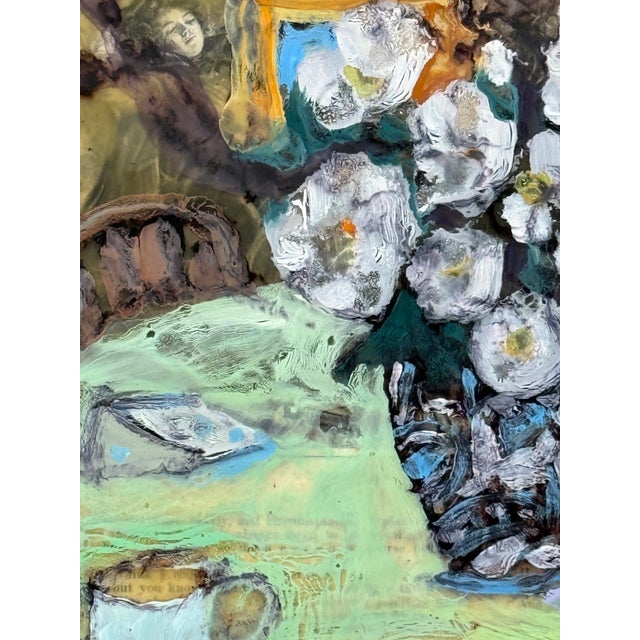 Expressionist Still Life Encaustic Painting Hartman For Sale In San Francisco - Image 6 of 7