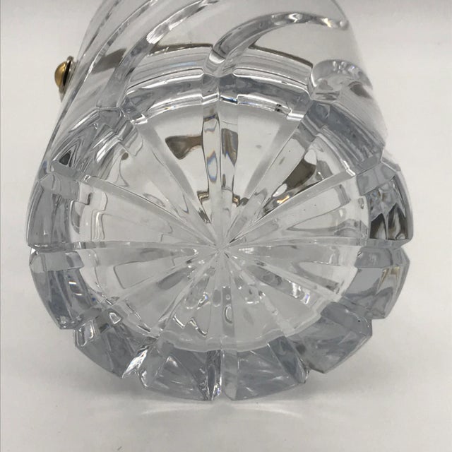 Transparent Vintage Traditional Olympus Cut Crystal Ice Bucket For Sale - Image 8 of 9
