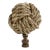 Nautical Knot Lamp Finial in Twisted Seagrass on Bronze Hardware For Sale