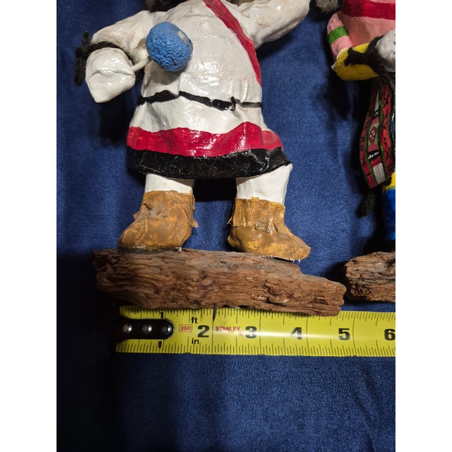 Antique White Mid 20th Century Tourist Cochina Dolls by Native Artists For Sale - Image 8 of 9