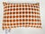 Tangerine Geometric Decorative Throw Pillow, USA Made Add a bold Mid-Century Modern accent to your interior with this...