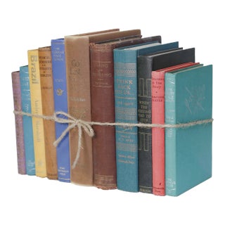 Decorative Books - Vintage Mix Books - 1 Foot of Books For Sale