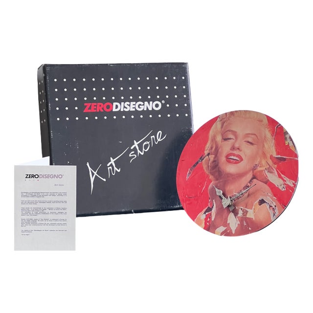 Table Clock by Mimmo Rotella for Zero Disegno, 2000s For Sale