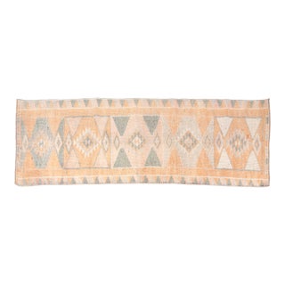 1960s Low Pile Wool Runner Rug For Sale