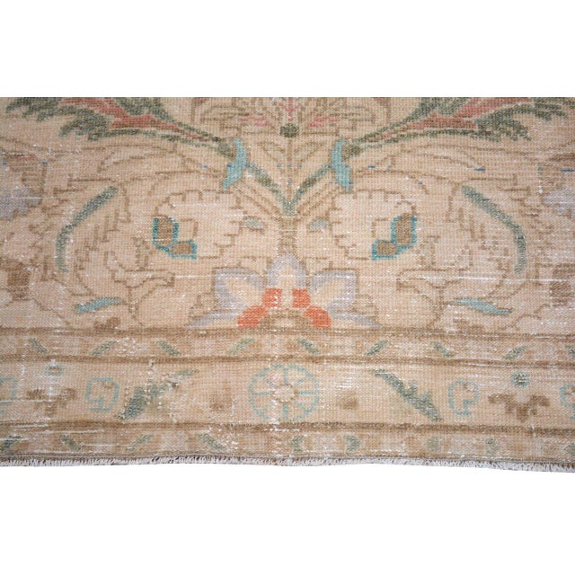 Vintage Turkish Hand Knotted Wool Rug, 2'3''x9'8'' For Sale - Image 4 of 5