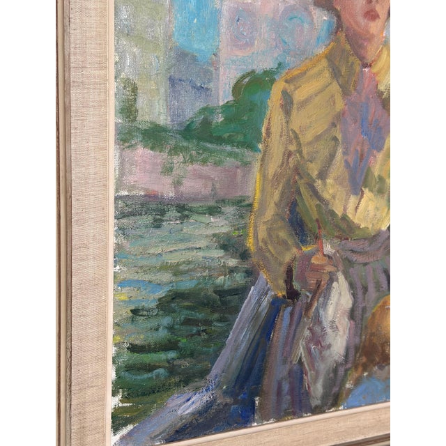 Margareta Wallin Kylander, Women in Yellow, 1960s, Oil on Canvas, Framed For Sale - Image 12 of 15