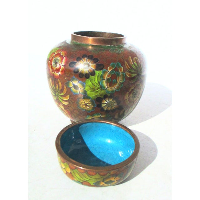 Antique Chinese Enamel Ginger Jar For Sale In New York - Image 6 of 6