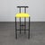 A striking set of four postmodern barstools from 1980s italy. The minimalist black metal frames are complemented by newly...