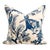 2020s Blue Chinoiserie Bird & Floral Pillow For Sale - Image 5 of 5