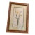 Early 20th Century Vintage Framed Watercolor of Daffodils For Sale