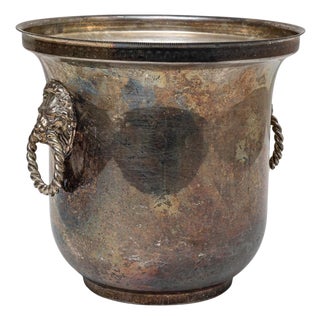 20th Century French Silver Plated Champagne Bucket For Sale