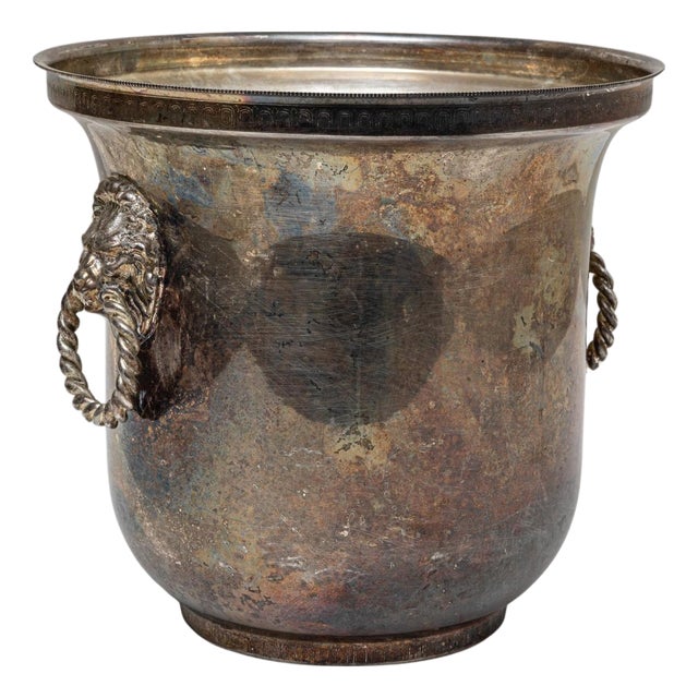 20th Century French Silver Plated Champagne Bucket For Sale