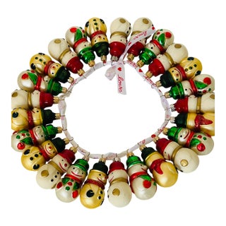 25 Super Cute Vintage European Snowmen Holiday Glass Ornaments For Sale